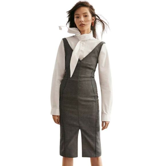 H&M Studio Dress Pencil Wool Mix Tweed A/W NWT Size 4 US - Picture 1 of 2